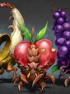 starcraft 2, фрукты, зерги