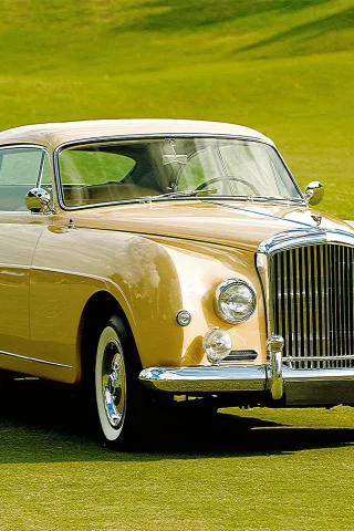 автомобили, bentley, авто, машины, автомобиль, желтый, bentley_s1-continental-1955-59