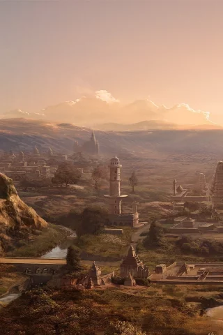 пейзаж, храмы