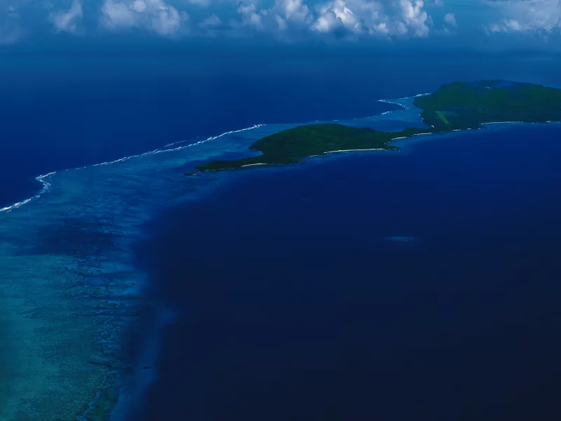 вода, небо, карибские острова, океан