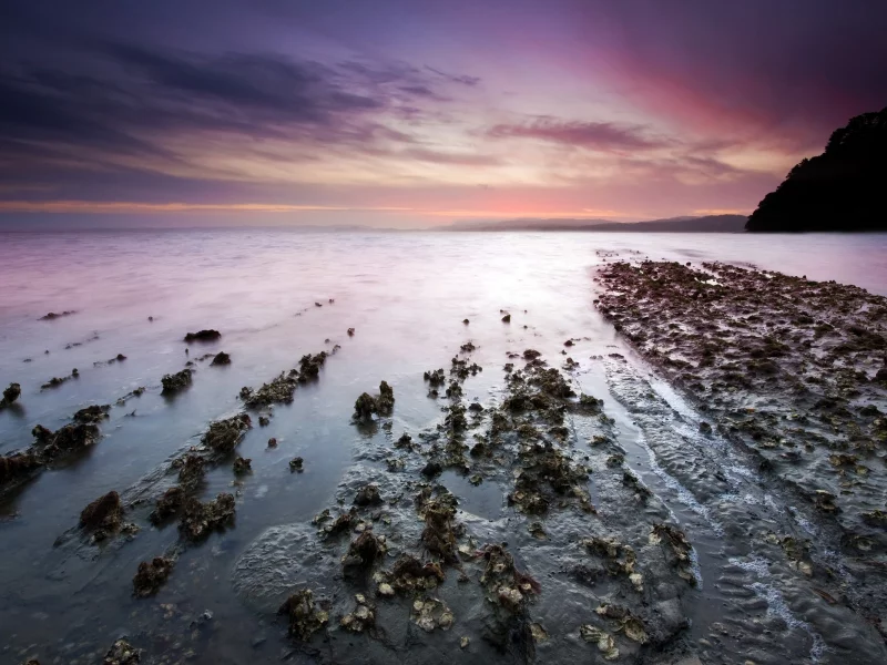берег, камни, горизонт, море