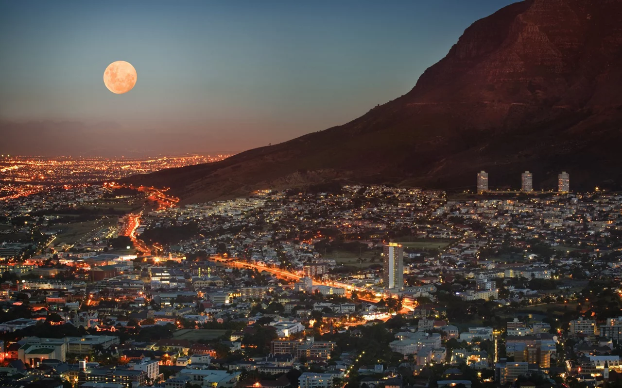 мегаполис, кейптаун, небоскребы, Юар, rsa, дома, cape town