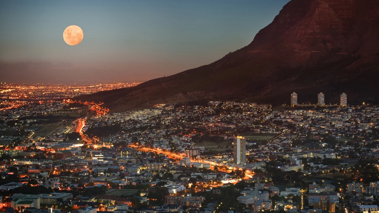 мегаполис, кейптаун, небоскребы, Юар, rsa, дома, cape town