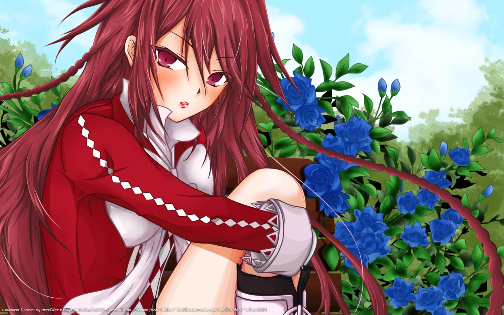 розы, алиса, девушка, сердца пандоры, pandora hearts, Аниме, alice