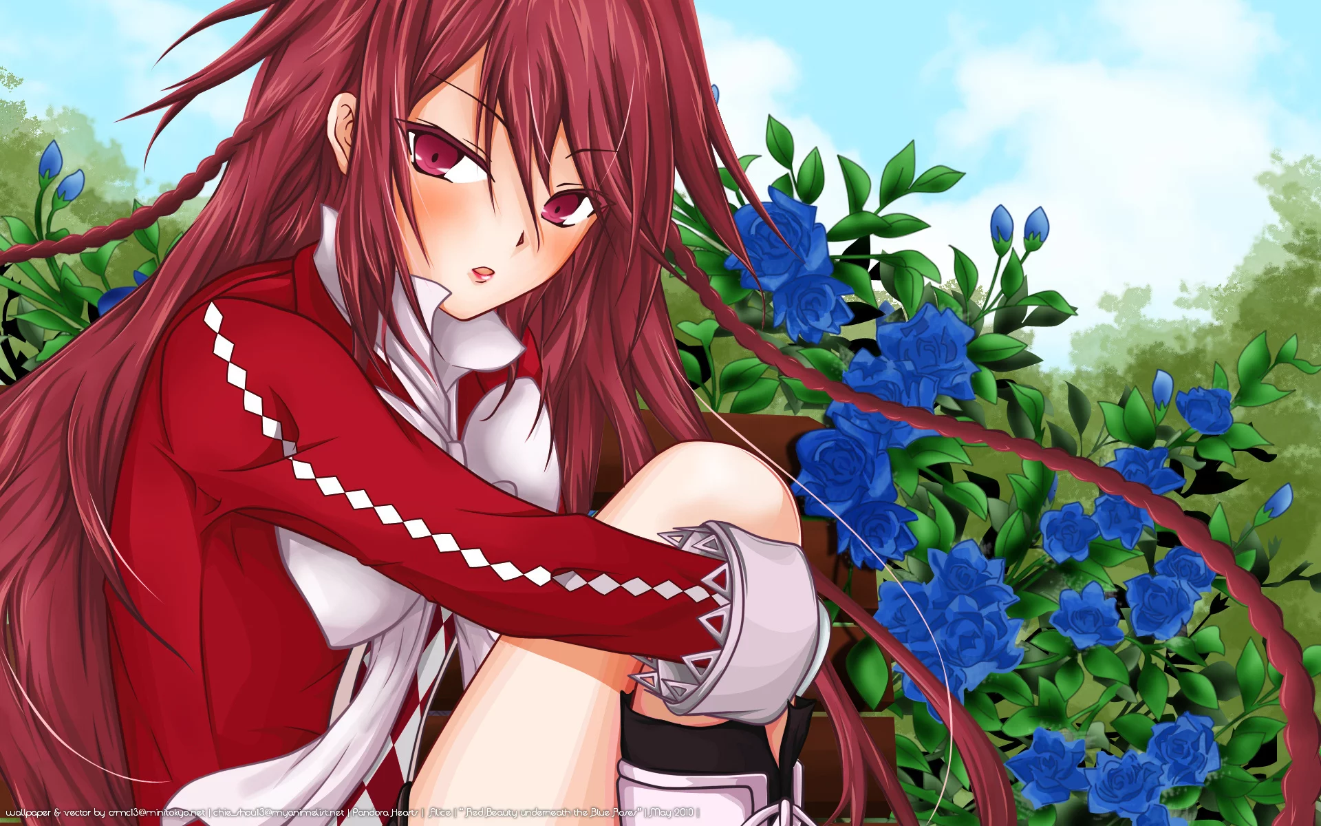 розы, алиса, девушка, сердца пандоры, pandora hearts, Аниме, alice