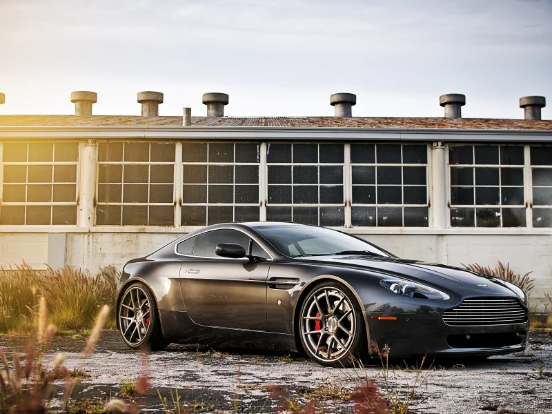 vantage, v8, Aston martin, свет