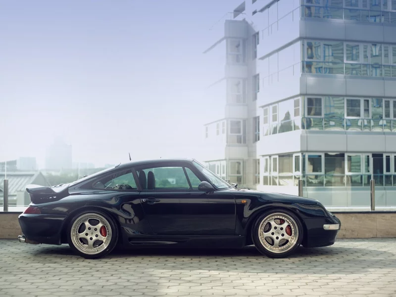 синий суперкар, porsche, Порше 911, 911, 993