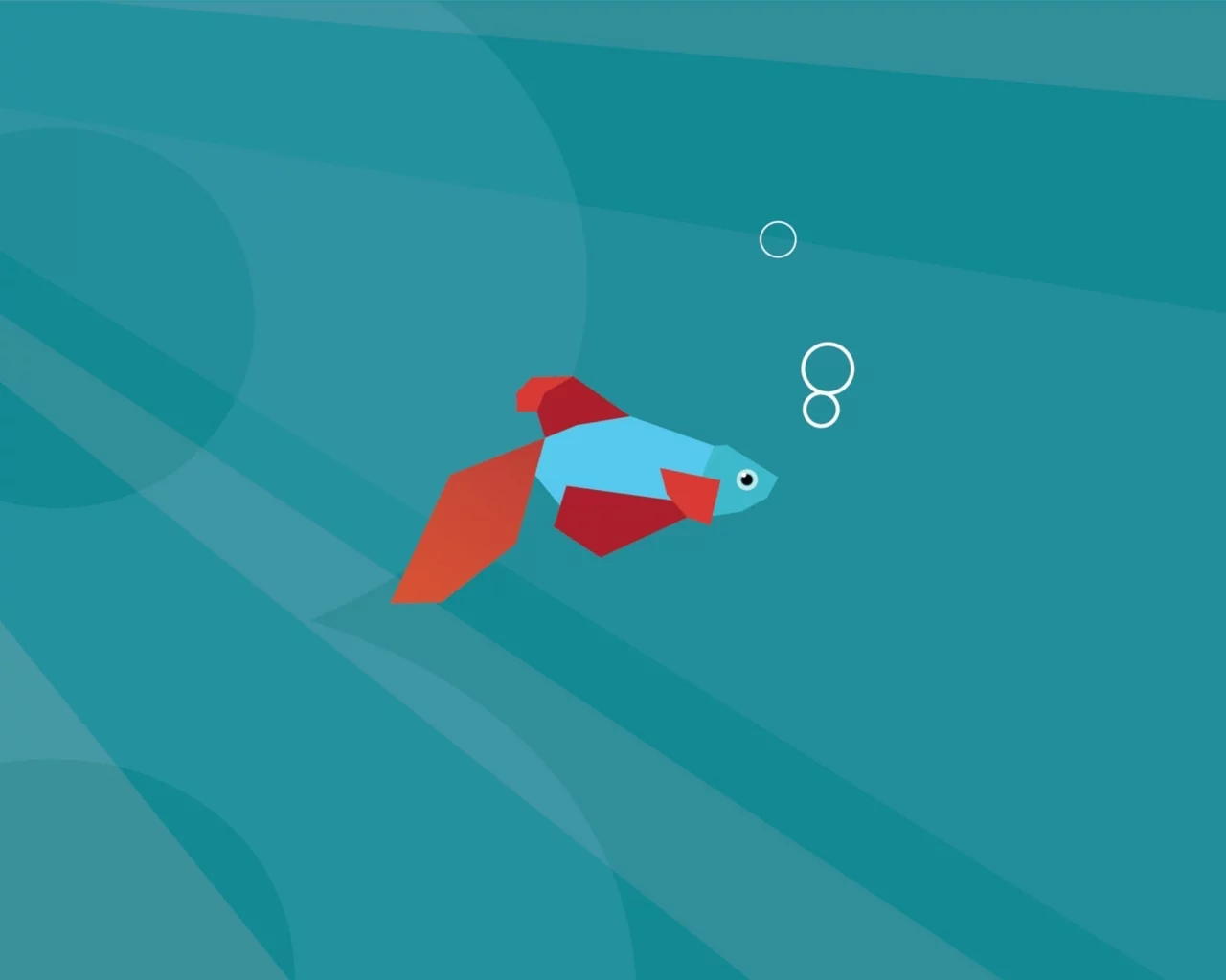 windows 8, рыбка, minimal, default