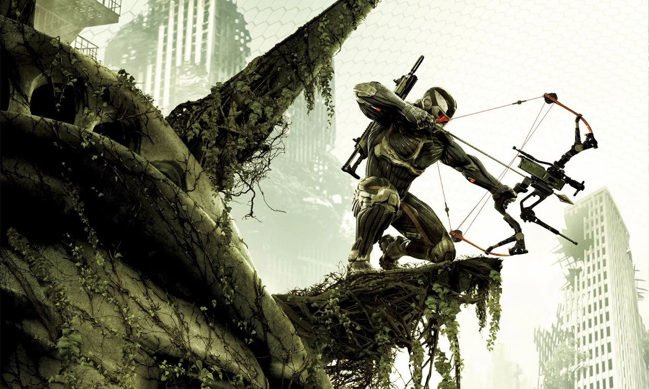 оружие, crysis 3, лук, crytek, стрела, автомат