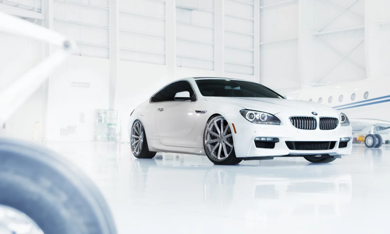 f-12, белый, бмв, white, bmw, 6 series, ангар