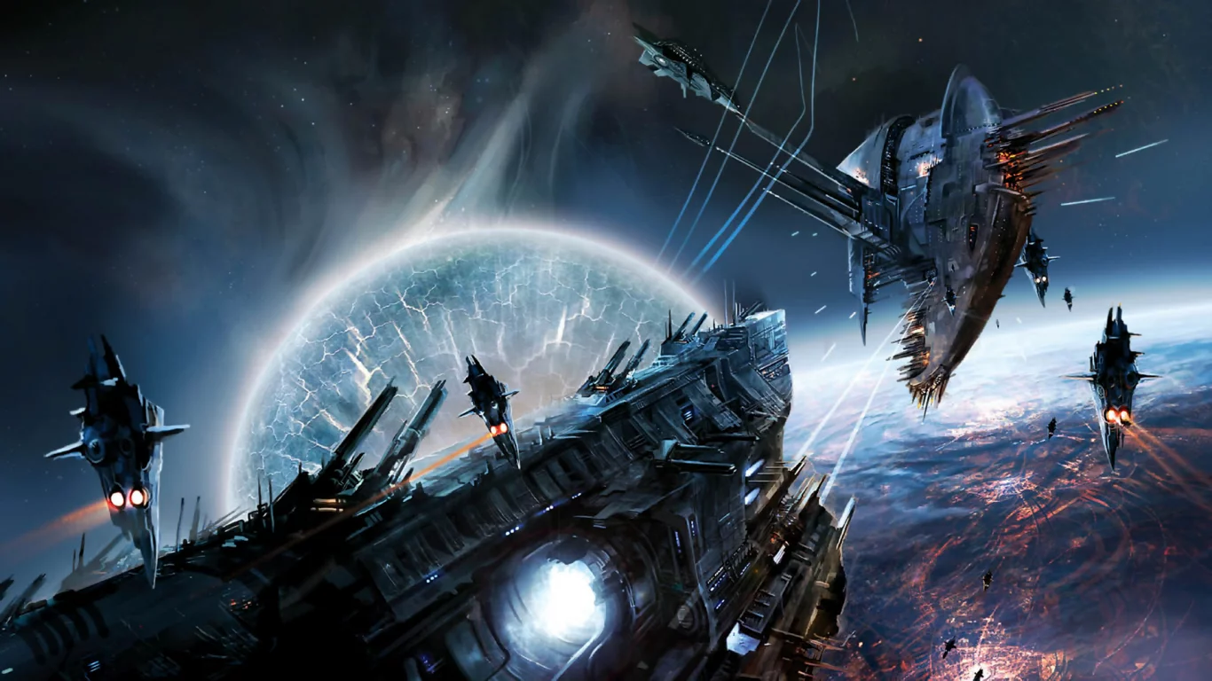 корабли, homeworld, космические, бой