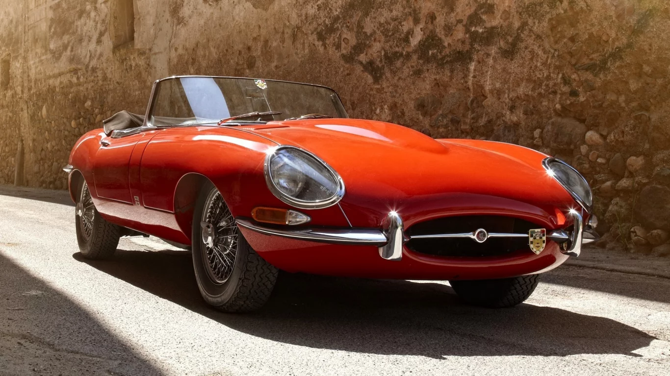jaguar, e-type, ретро, спорткар
