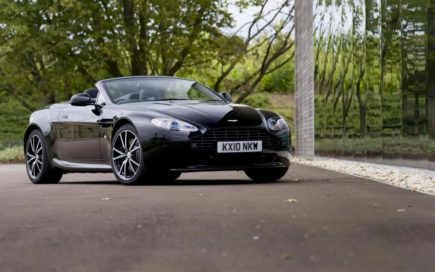 aston martin, черный, кабриолет, авто