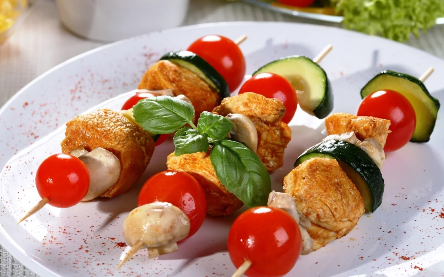 мясо, черри, помидоры, шашлык, meat