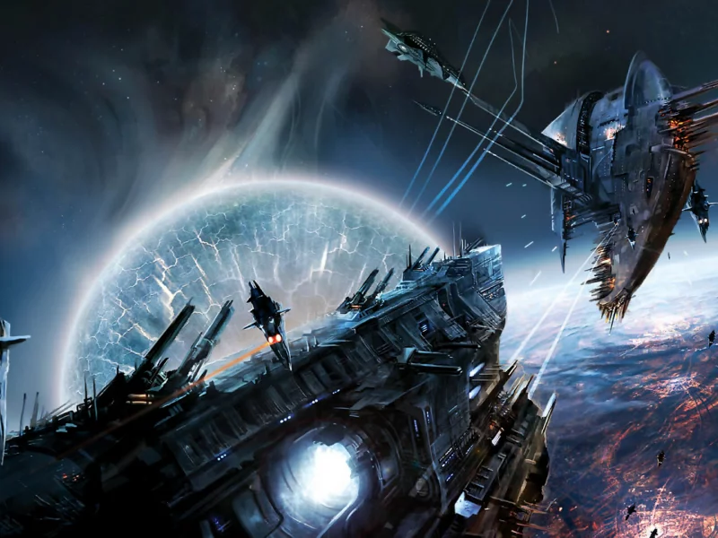 корабли, homeworld, космические, бой