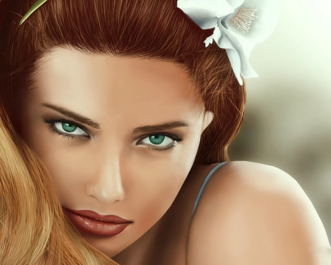 зеленые глаза, девушка, adriana lima, волосы