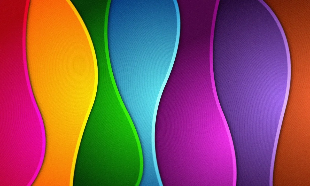colors, волны, абстракции, rainbow