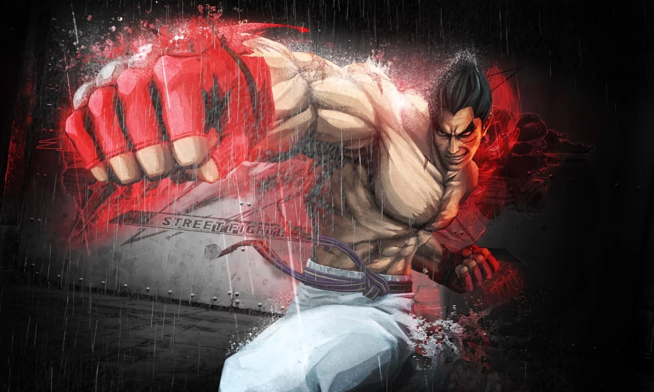 kazuya mishima, street fighter x tekken, кулак