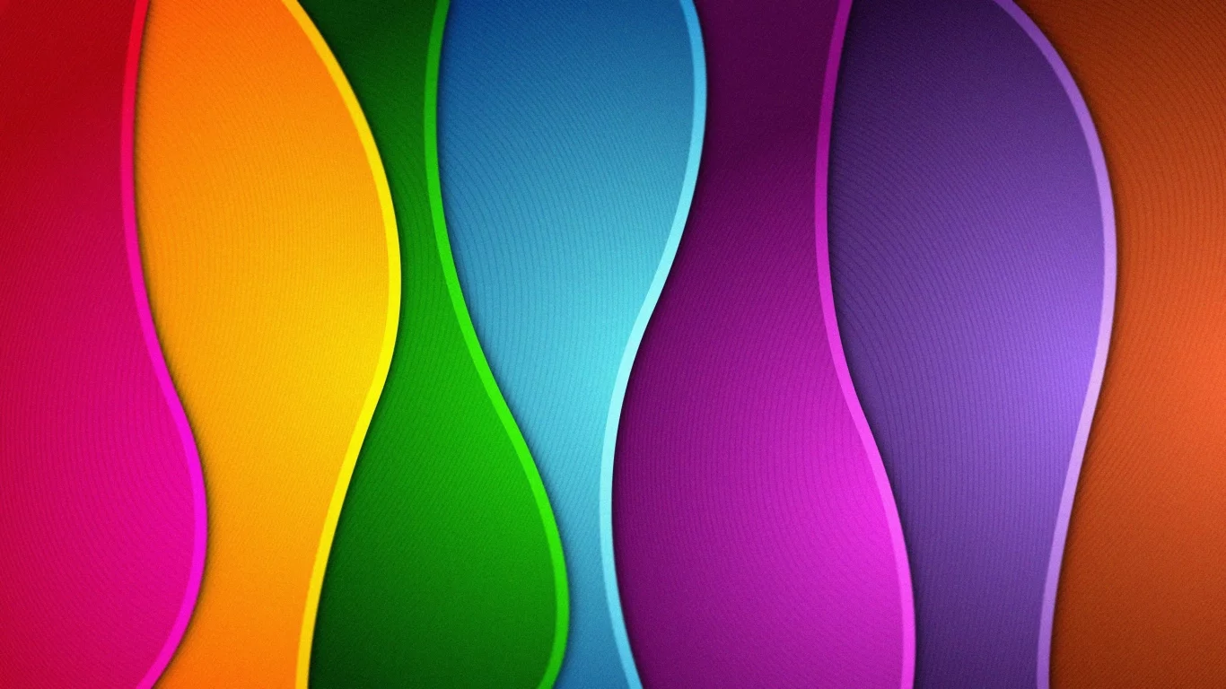 colors, волны, абстракции, rainbow