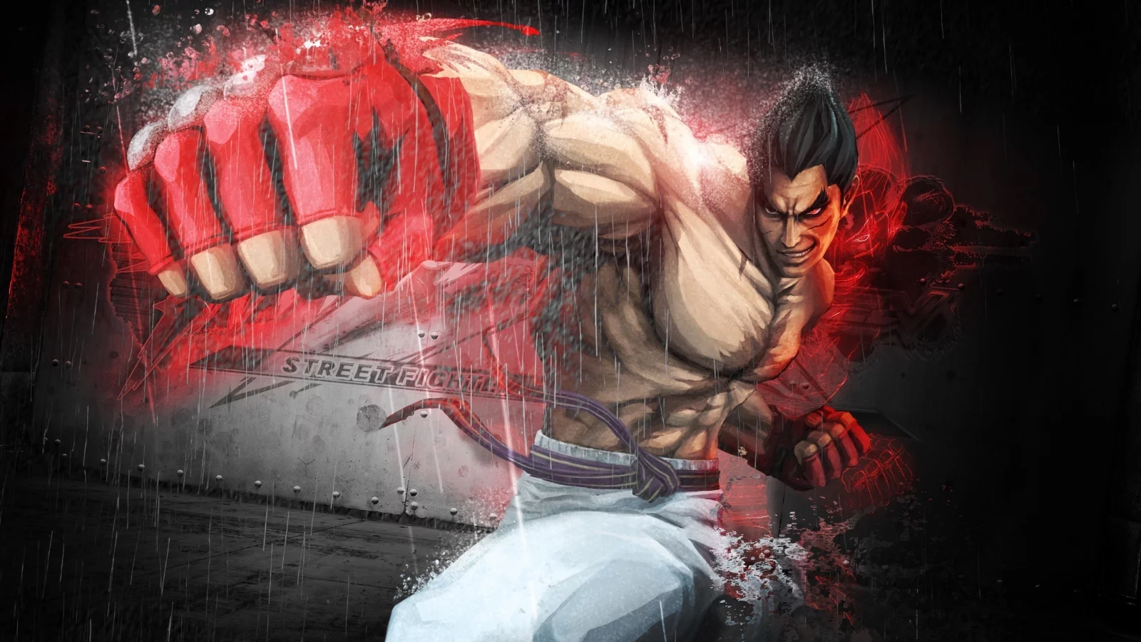 kazuya mishima, street fighter x tekken, кулак