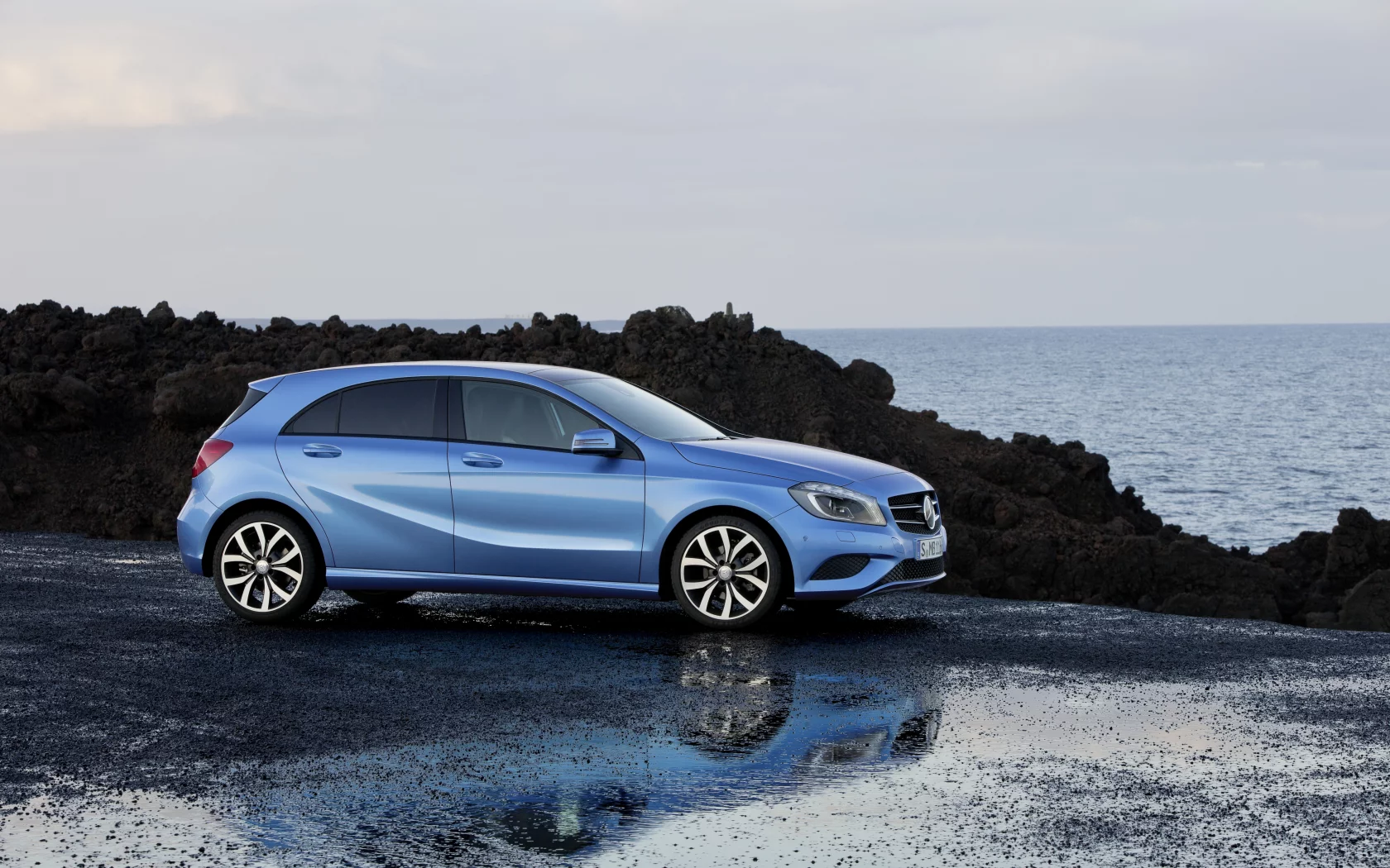 океан, a class, mercedes, синий, мерседес