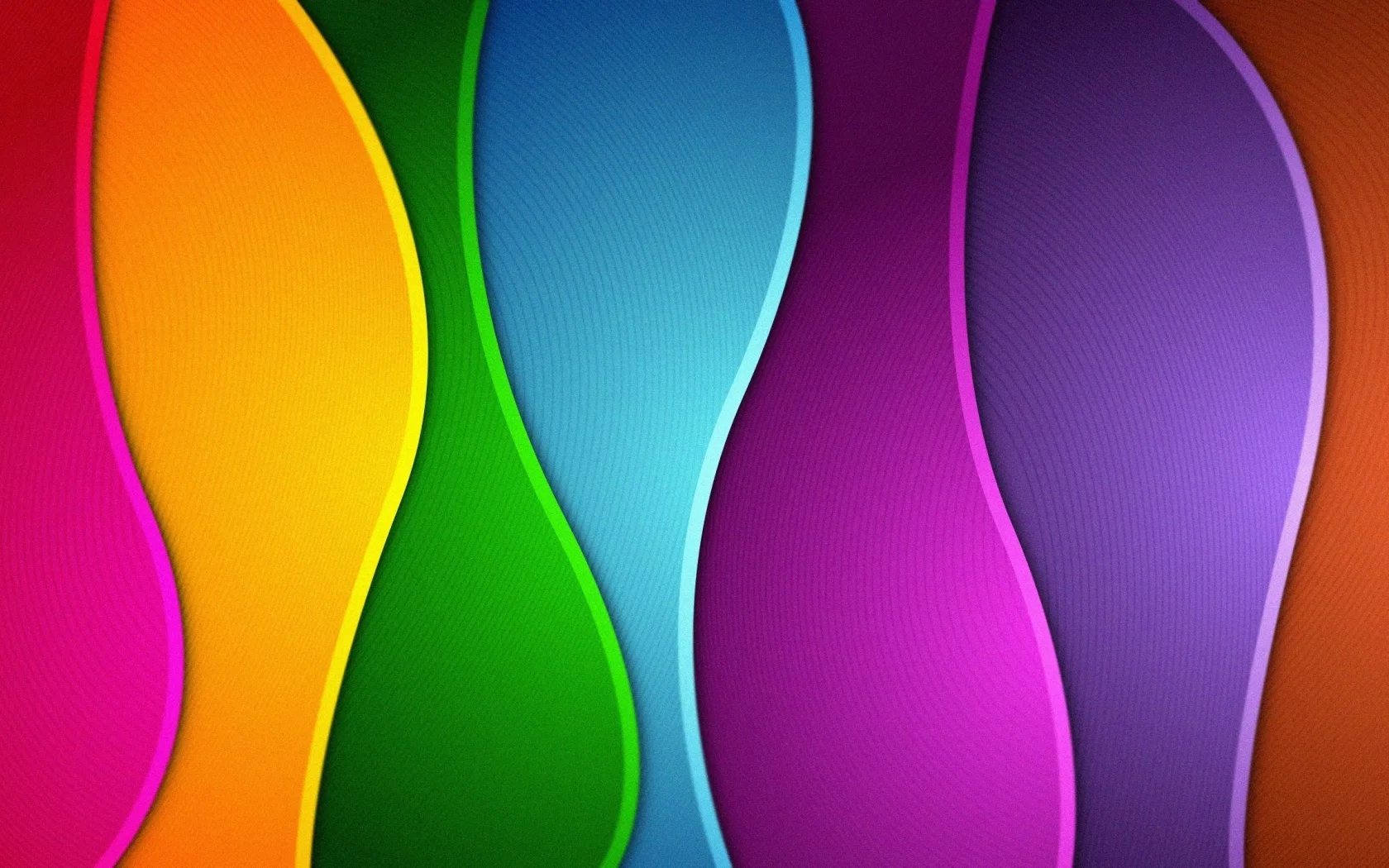 colors, волны, абстракции, rainbow