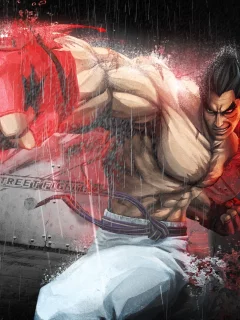 kazuya mishima, street fighter x tekken, кулак