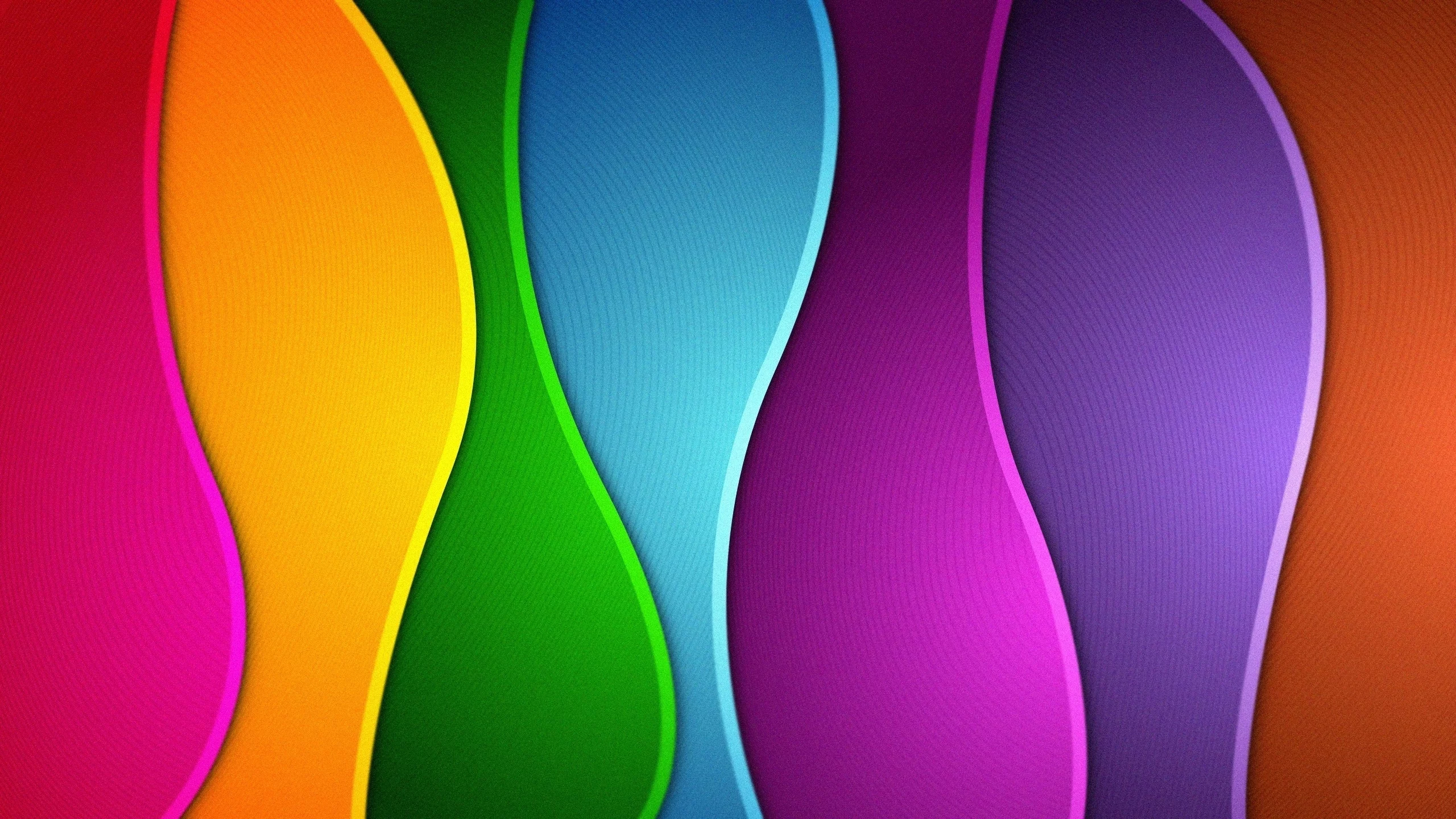 colors, волны, абстракции, rainbow