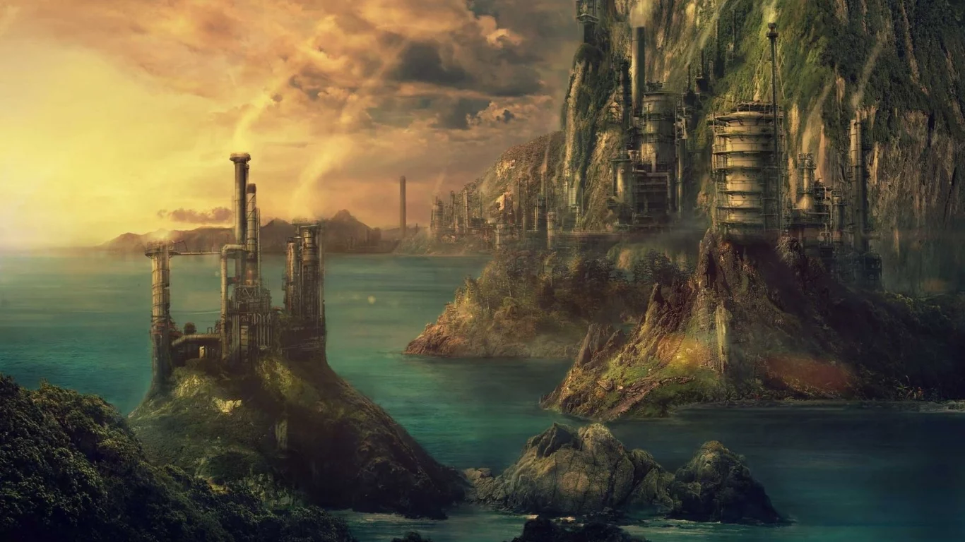 pulpoglow, fantasy, technopolis, art, технополис
