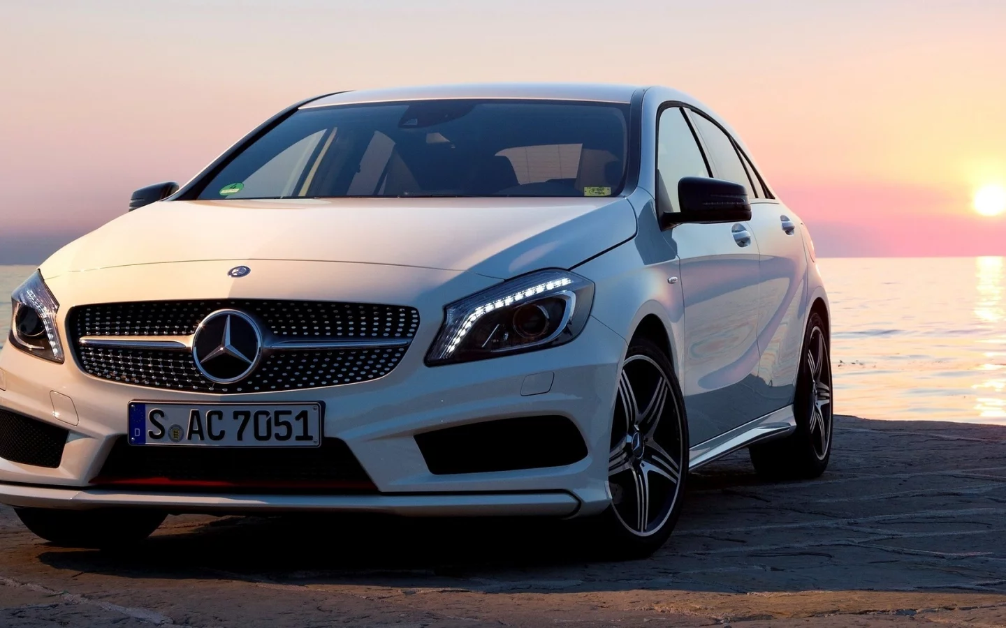 wallpapers, amg, sport, car, package, 2012, mercedes, a200, white