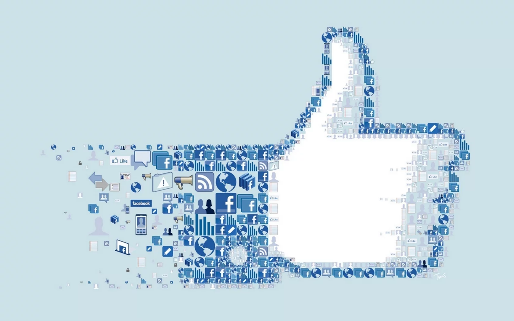 facebook, icon, коллаж, значки, логотип