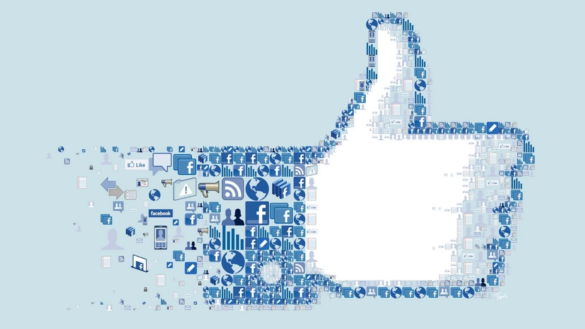 facebook, icon, коллаж, значки, логотип