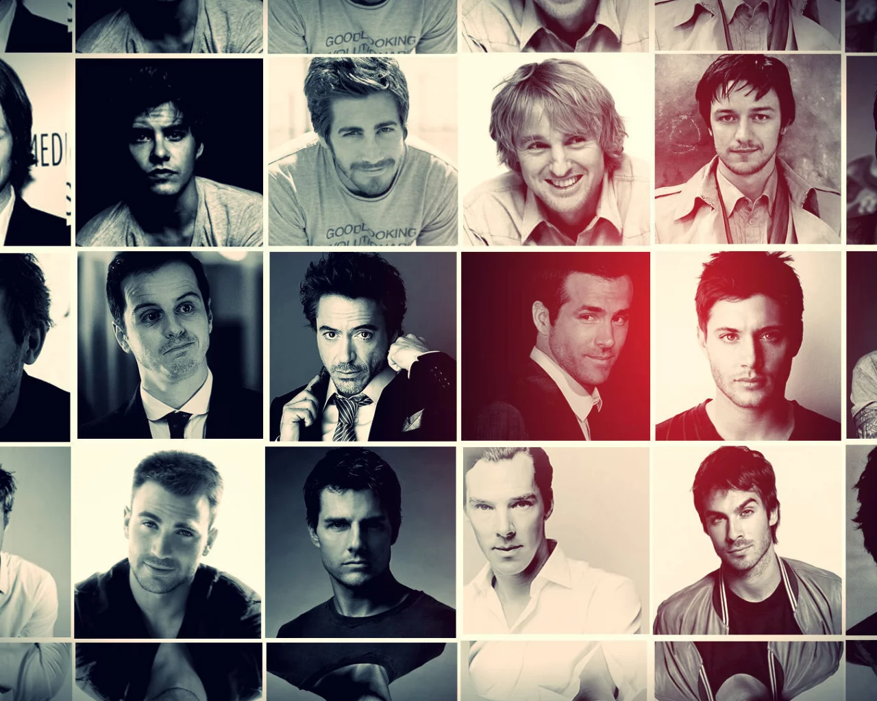 jared padalecki, orlando bloom, owen wilson, james mcavoy, tom cruise