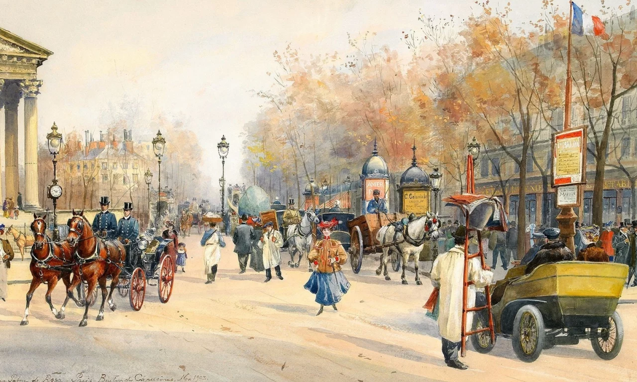 boulevard des capucines, anna palm de rosa, paris, бульвар