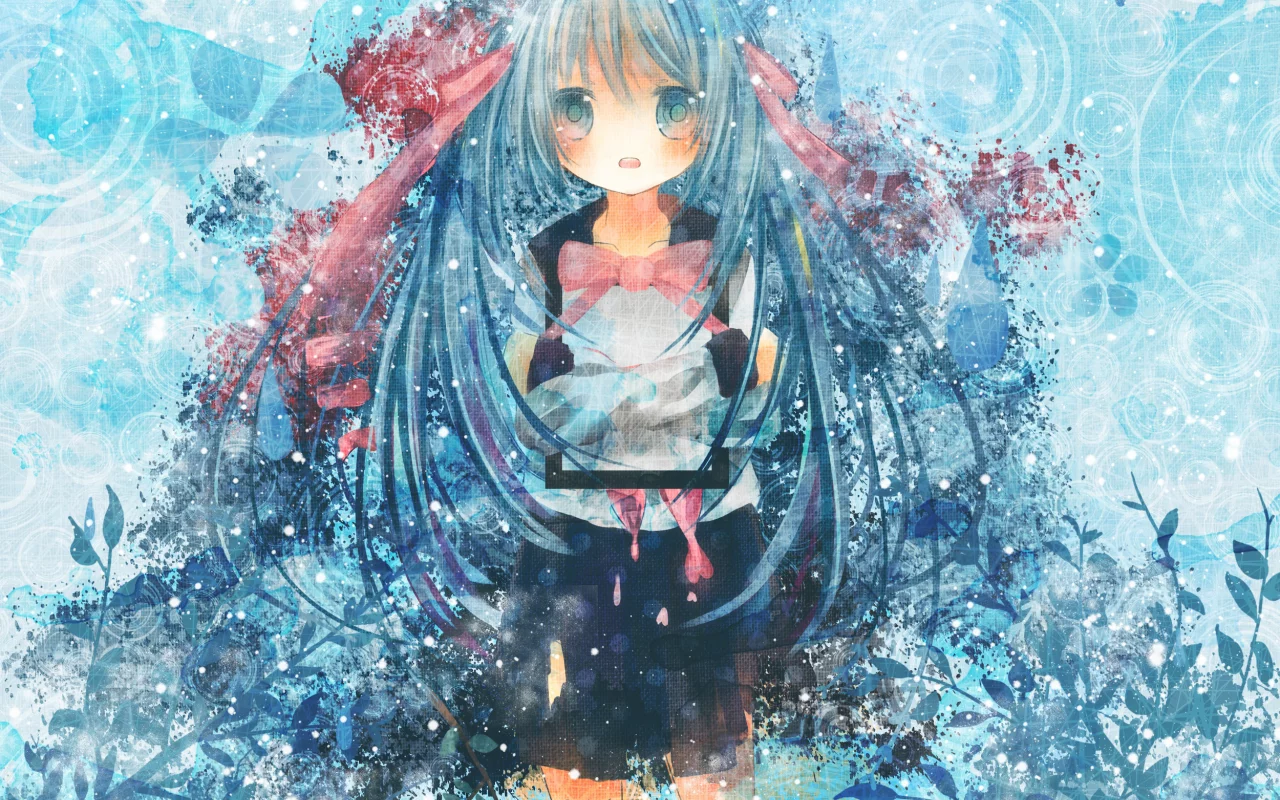 hatsune miku, vocaloid, вокалоид, арт