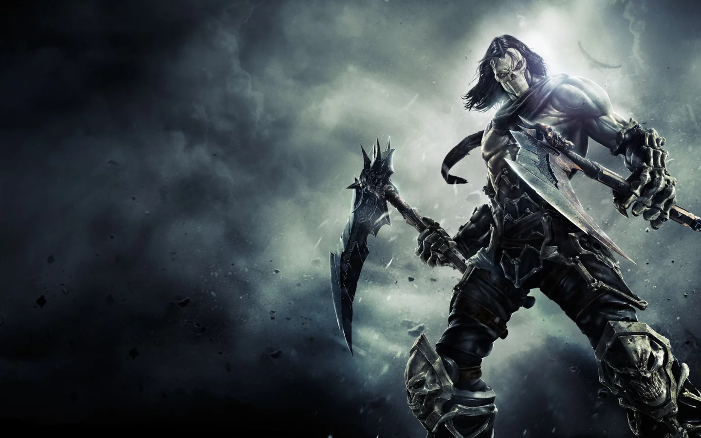 Картинка на рабочий стол косы, darksiders ii, маска, death, darksiders 2  1440 x 900