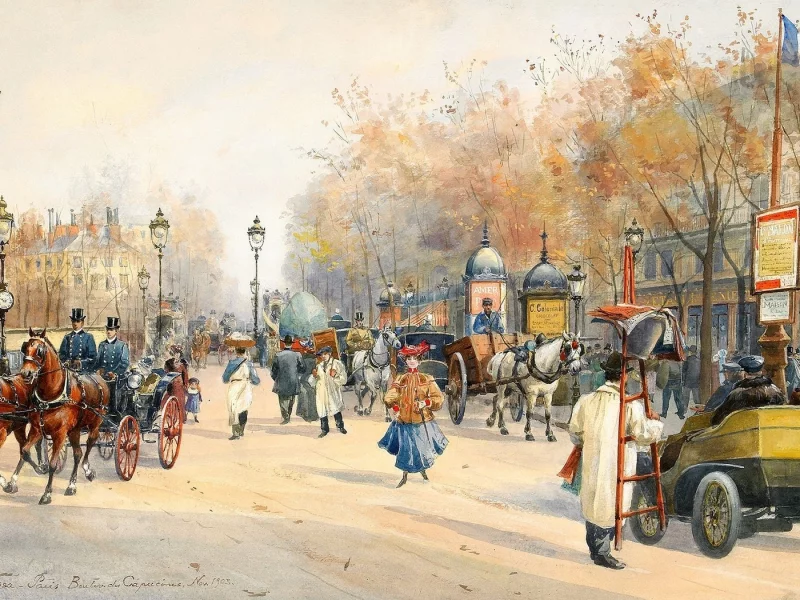 boulevard des capucines, anna palm de rosa, paris, бульвар