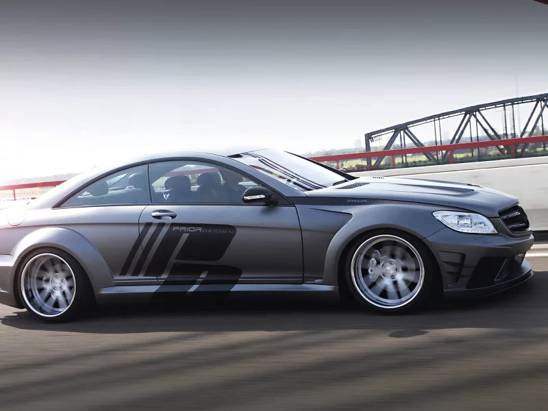 wide body, cl, road, motion, mercedes, bridge, tuning, black edition