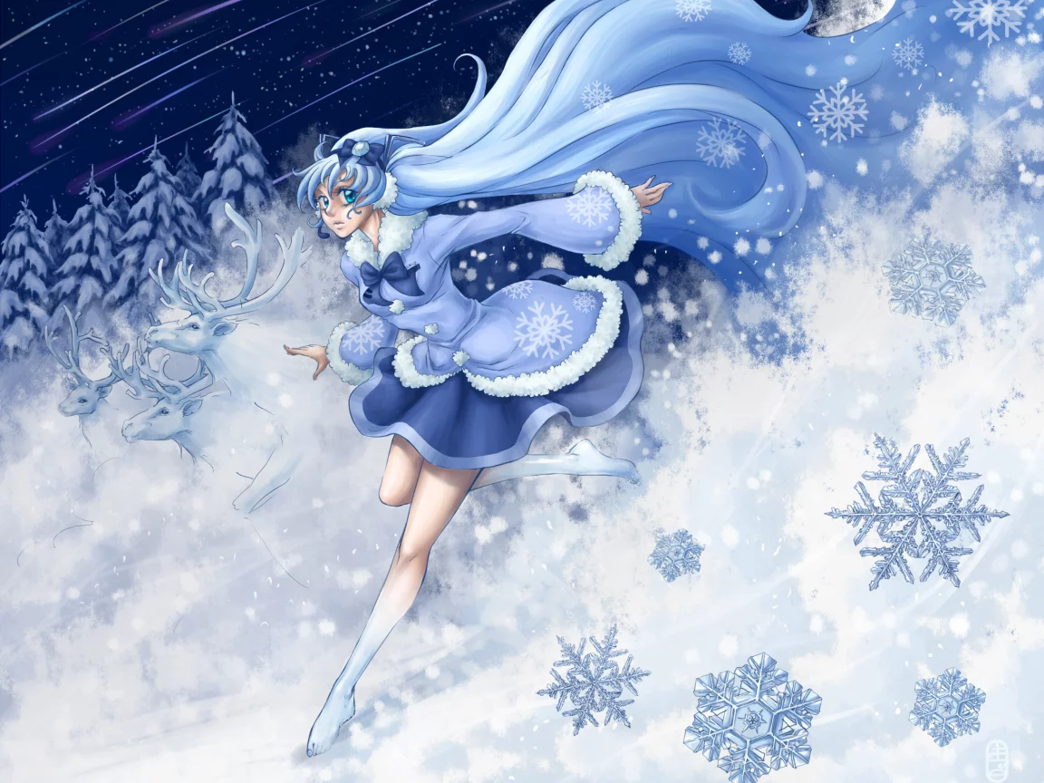 vocaloid, yuki miku, девушка, арт, вокалоид