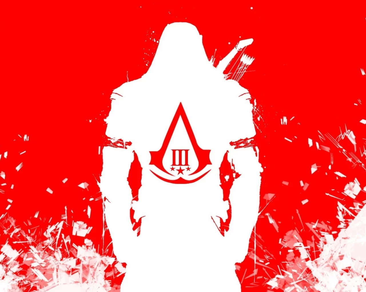коннор, assassins creed 3, убийца, красный