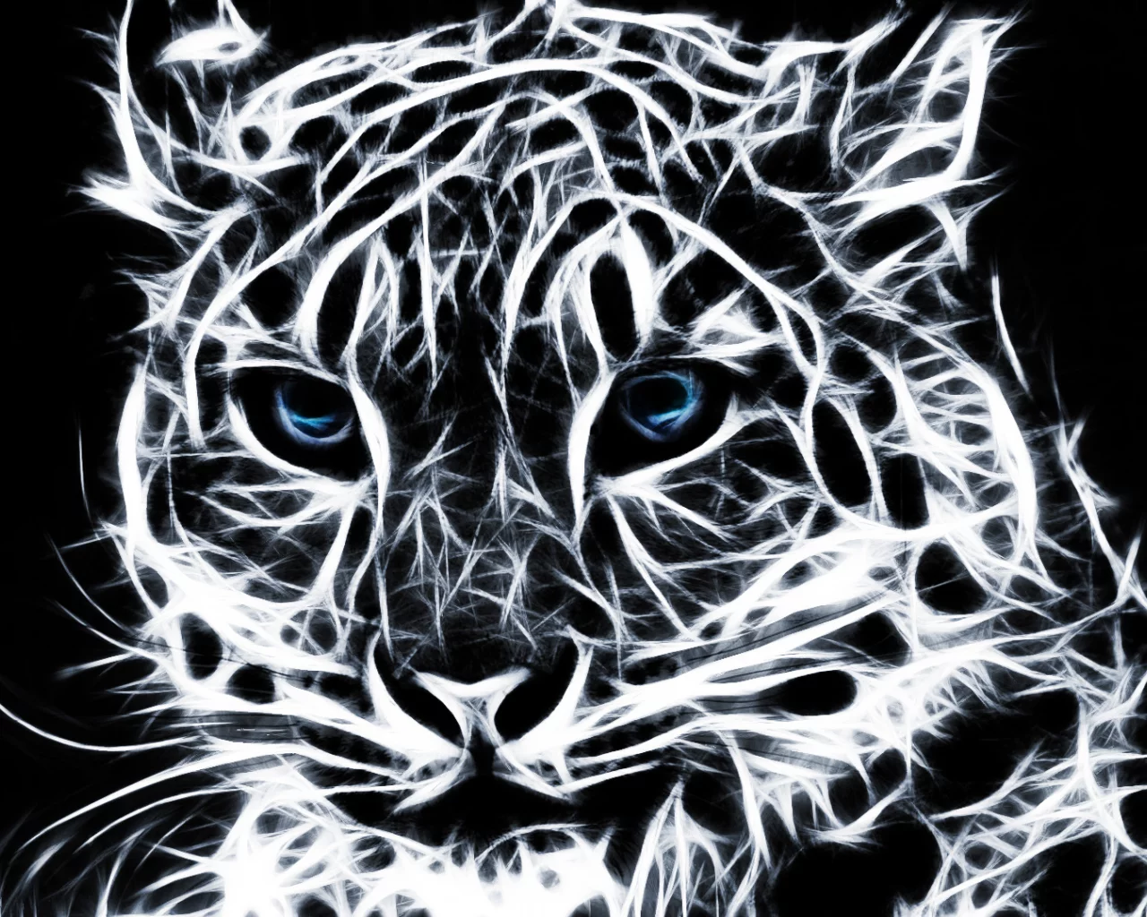 snow leopard, снежный барс, фракталы, ирбис