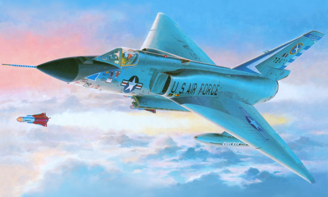 атака, арт, f - 106a, истребитель