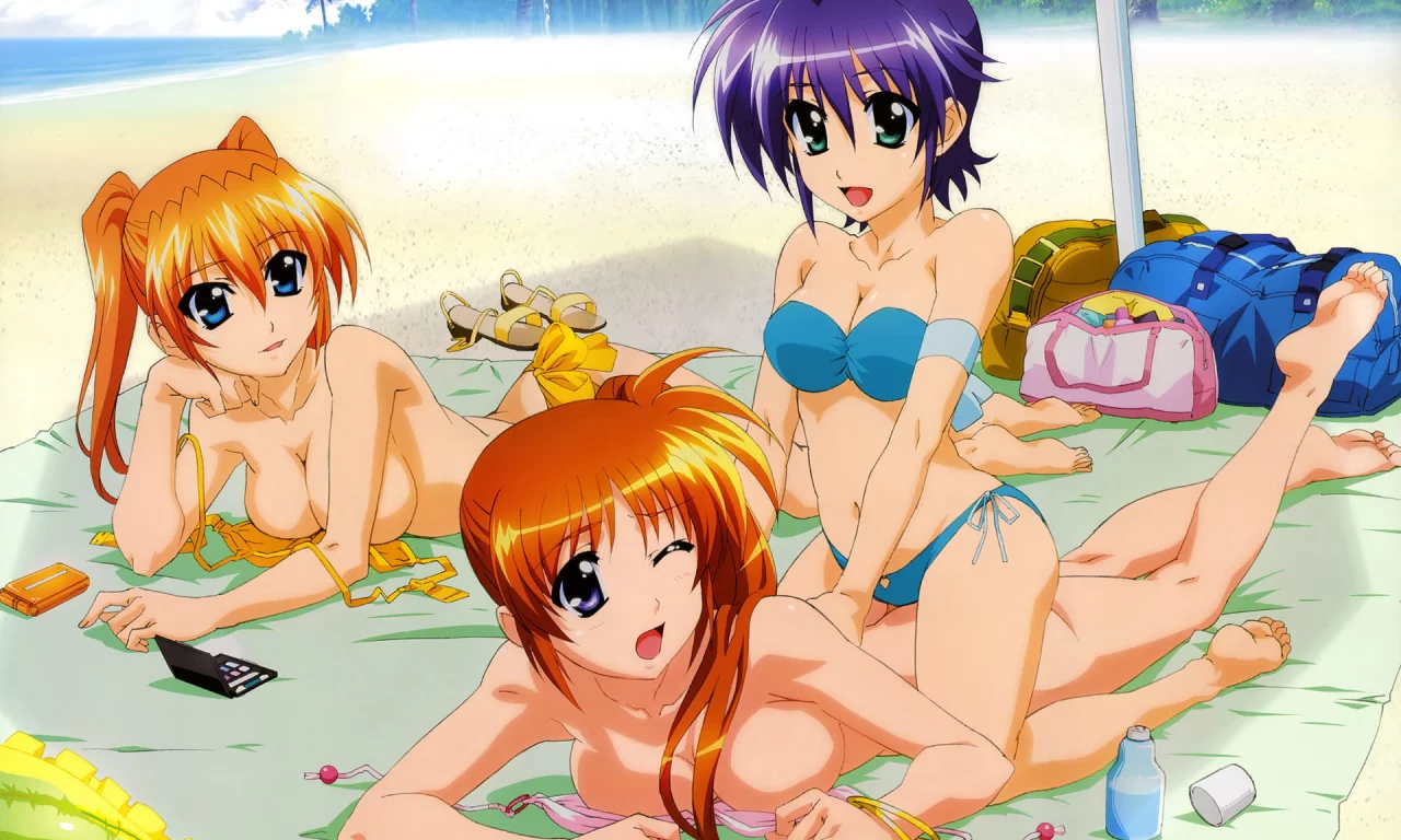 anime, mahou shoujo lyrical nanoha, art, teana lanster