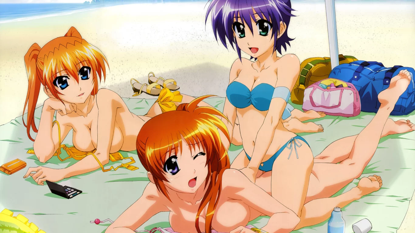 anime, mahou shoujo lyrical nanoha, art, teana lanster