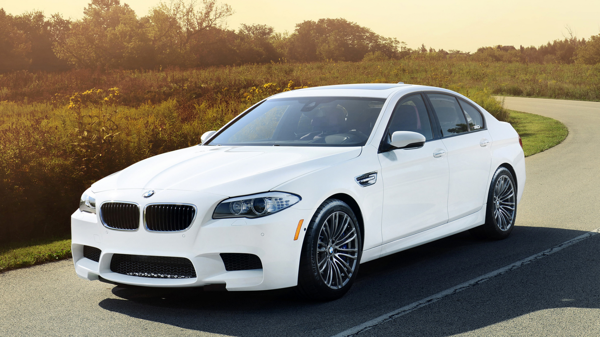 BMW f10 m5 White auto