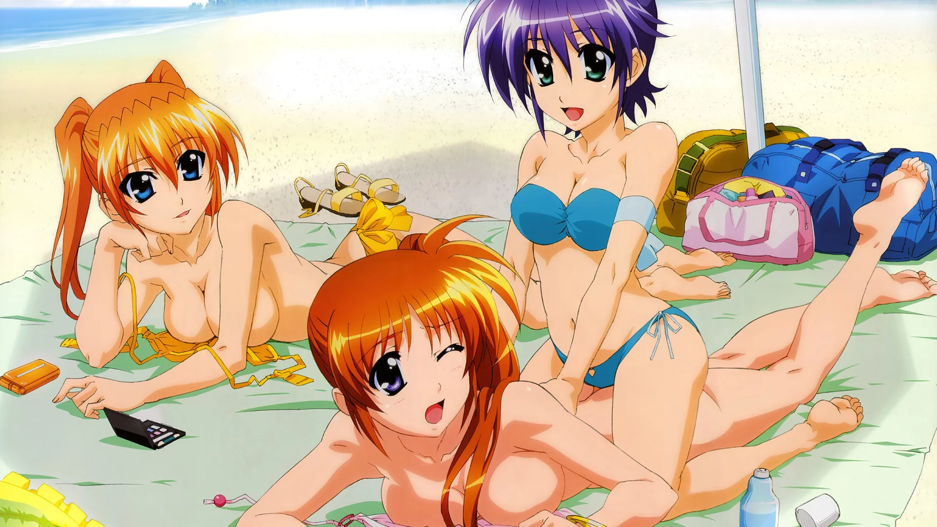 anime, mahou shoujo lyrical nanoha, art, teana lanster