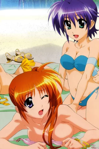 anime, mahou shoujo lyrical nanoha, art, teana lanster