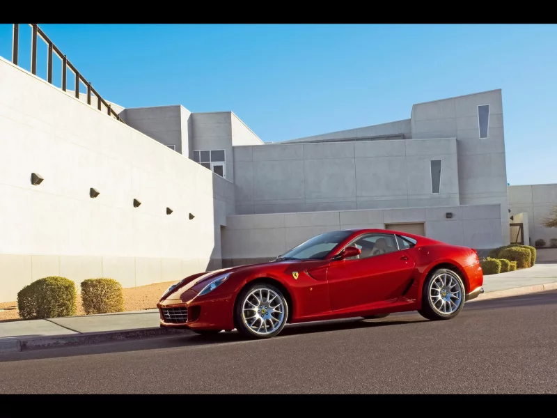 ferrari, красная, 599, gtb, феррари