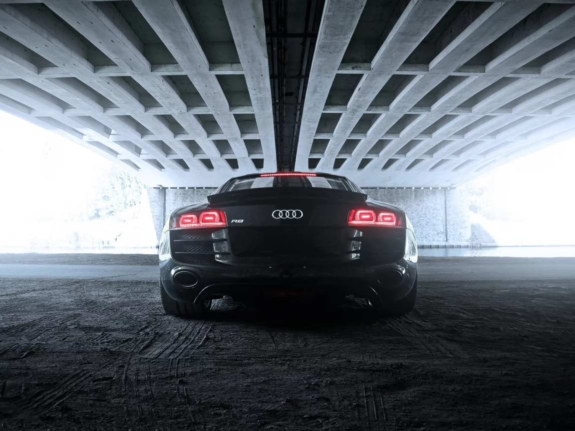 машины, r8, мост, авто, задок, audi