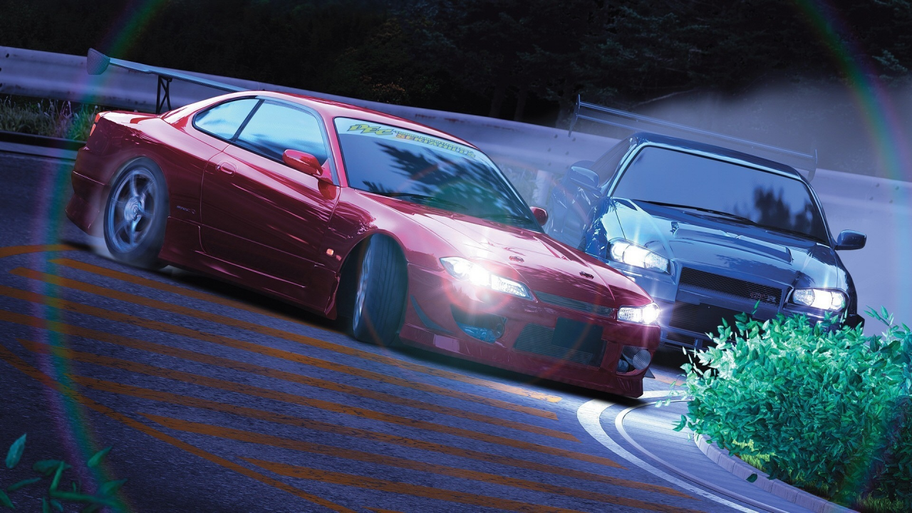 Картинка на рабочий стол wallpapers, japan, shift, anime, jdm, initial d,  drift, cars 1280 x 720